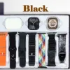 H6000 Business 10th Generation 8in1 is available in black, orange and gray. It features Bluetooth headphones, a Bluetooth watch case and multiple wristbands details Picture